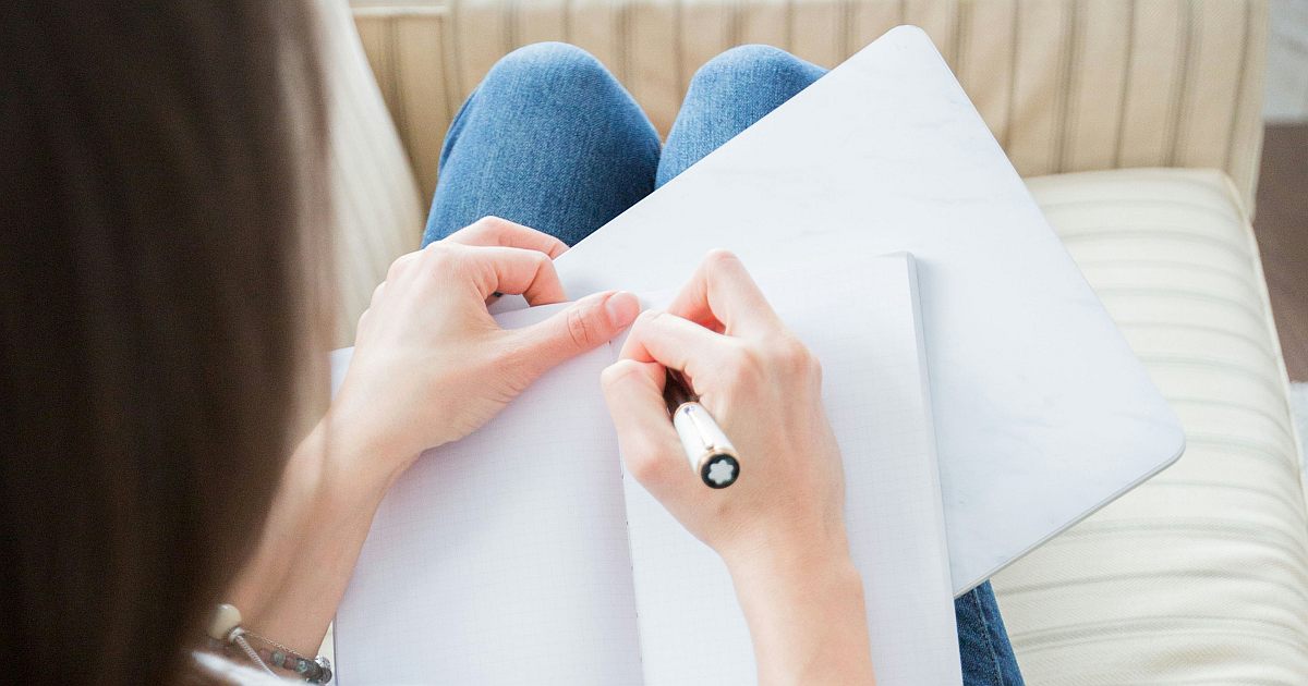 self-reflection-through-journaling-by-a-woman